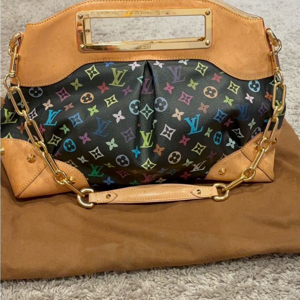 Louis Vuitton Black Multicolor Monogram Shoulder Bag